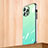 Silikon Schutzhülle Rahmen Tasche Hülle Spiegel Farbverlauf Regenbogen AT1 für Apple iPhone 13 Pro Minzgrün