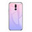 Silikon Schutzhülle Rahmen Tasche Hülle Spiegel Farbverlauf Regenbogen für Huawei Maimang 6 Violett