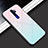 Silikon Schutzhülle Rahmen Tasche Hülle Spiegel Farbverlauf Regenbogen für Oppo A11 Rosa