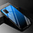 Silikon Schutzhülle Rahmen Tasche Hülle Spiegel Farbverlauf Regenbogen für Oppo A52 Blau