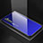 Silikon Schutzhülle Rahmen Tasche Hülle Spiegel Farbverlauf Regenbogen für Oppo K5 Blau