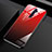 Silikon Schutzhülle Rahmen Tasche Hülle Spiegel Farbverlauf Regenbogen für Oppo Reno2 Rot
