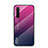 Silikon Schutzhülle Rahmen Tasche Hülle Spiegel Farbverlauf Regenbogen für Realme 6 Pink