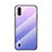 Silikon Schutzhülle Rahmen Tasche Hülle Spiegel Farbverlauf Regenbogen für Samsung Galaxy A01 SM-A015 Violett