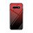 Silikon Schutzhülle Rahmen Tasche Hülle Spiegel Farbverlauf Regenbogen für Samsung Galaxy S10 5G Rot
