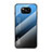 Silikon Schutzhülle Rahmen Tasche Hülle Spiegel Farbverlauf Regenbogen für Xiaomi Poco X3 Pro Blau