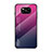 Silikon Schutzhülle Rahmen Tasche Hülle Spiegel Farbverlauf Regenbogen für Xiaomi Poco X3 Pro Pink