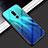 Silikon Schutzhülle Rahmen Tasche Hülle Spiegel Farbverlauf Regenbogen für Xiaomi Redmi 8 Hellblau