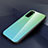 Silikon Schutzhülle Rahmen Tasche Hülle Spiegel Farbverlauf Regenbogen H01 für Huawei Honor V30 5G Grün
