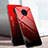 Silikon Schutzhülle Rahmen Tasche Hülle Spiegel Farbverlauf Regenbogen H01 für OnePlus 7T Rot