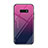 Silikon Schutzhülle Rahmen Tasche Hülle Spiegel Farbverlauf Regenbogen H01 für Samsung Galaxy S10e Pink