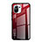 Silikon Schutzhülle Rahmen Tasche Hülle Spiegel Farbverlauf Regenbogen H01 für Xiaomi Mi 11 Lite 5G Rot
