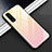 Silikon Schutzhülle Rahmen Tasche Hülle Spiegel Farbverlauf Regenbogen H02 für Oppo Find X2