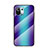 Silikon Schutzhülle Rahmen Tasche Hülle Spiegel Farbverlauf Regenbogen H03 für Xiaomi Mi 11 Lite 5G Blau