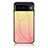 Silikon Schutzhülle Rahmen Tasche Hülle Spiegel Farbverlauf Regenbogen LS1 für Google Pixel 7a 5G Gelb