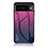 Silikon Schutzhülle Rahmen Tasche Hülle Spiegel Farbverlauf Regenbogen LS1 für Google Pixel 7a 5G Pink