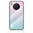 Silikon Schutzhülle Rahmen Tasche Hülle Spiegel Farbverlauf Regenbogen LS1 für Huawei Nova 8i Cyan