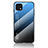 Silikon Schutzhülle Rahmen Tasche Hülle Spiegel Farbverlauf Regenbogen LS1 für Oppo A16K Blau