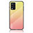 Silikon Schutzhülle Rahmen Tasche Hülle Spiegel Farbverlauf Regenbogen LS1 für Oppo A54 4G Gelb