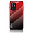 Silikon Schutzhülle Rahmen Tasche Hülle Spiegel Farbverlauf Regenbogen LS1 für Oppo A94 5G Rot