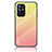 Silikon Schutzhülle Rahmen Tasche Hülle Spiegel Farbverlauf Regenbogen LS1 für Oppo A95 5G Gelb