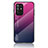 Silikon Schutzhülle Rahmen Tasche Hülle Spiegel Farbverlauf Regenbogen LS1 für Oppo F19 Pro+ Plus 5G Pink