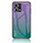 Silikon Schutzhülle Rahmen Tasche Hülle Spiegel Farbverlauf Regenbogen LS1 für Oppo F21 Pro 4G Plusfarbig