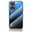 Silikon Schutzhülle Rahmen Tasche Hülle Spiegel Farbverlauf Regenbogen LS1 für Oppo F21 Pro 5G Blau