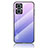 Silikon Schutzhülle Rahmen Tasche Hülle Spiegel Farbverlauf Regenbogen LS1 für Oppo F21 Pro 5G Helles Lila