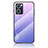 Silikon Schutzhülle Rahmen Tasche Hülle Spiegel Farbverlauf Regenbogen LS1 für Oppo Find X5 Lite 5G Helles Lila