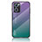 Silikon Schutzhülle Rahmen Tasche Hülle Spiegel Farbverlauf Regenbogen LS1 für Oppo Find X5 Lite 5G Plusfarbig