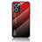 Silikon Schutzhülle Rahmen Tasche Hülle Spiegel Farbverlauf Regenbogen LS1 für Oppo Find X5 Lite 5G Rot