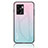 Silikon Schutzhülle Rahmen Tasche Hülle Spiegel Farbverlauf Regenbogen LS1 für Oppo K10 5G India