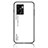 Silikon Schutzhülle Rahmen Tasche Hülle Spiegel Farbverlauf Regenbogen LS1 für Oppo K10 5G India Weiß
