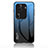 Silikon Schutzhülle Rahmen Tasche Hülle Spiegel Farbverlauf Regenbogen LS1 für Oppo Reno11 Pro 5G Blau