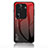 Silikon Schutzhülle Rahmen Tasche Hülle Spiegel Farbverlauf Regenbogen LS1 für Oppo Reno11 Pro 5G Rot