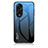 Silikon Schutzhülle Rahmen Tasche Hülle Spiegel Farbverlauf Regenbogen LS1 für Oppo Reno8 T 4G Blau