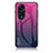 Silikon Schutzhülle Rahmen Tasche Hülle Spiegel Farbverlauf Regenbogen LS1 für Oppo Reno8 T 4G Pink