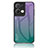 Silikon Schutzhülle Rahmen Tasche Hülle Spiegel Farbverlauf Regenbogen LS1 für Oppo Reno9 Pro+ Plus 5G Plusfarbig