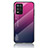 Silikon Schutzhülle Rahmen Tasche Hülle Spiegel Farbverlauf Regenbogen LS1 für Realme Q3 5G Pink