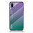 Silikon Schutzhülle Rahmen Tasche Hülle Spiegel Farbverlauf Regenbogen LS1 für Samsung Galaxy A02