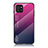 Silikon Schutzhülle Rahmen Tasche Hülle Spiegel Farbverlauf Regenbogen LS1 für Samsung Galaxy A03 Pink