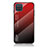 Silikon Schutzhülle Rahmen Tasche Hülle Spiegel Farbverlauf Regenbogen LS1 für Samsung Galaxy A12 Nacho Rot
