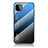 Silikon Schutzhülle Rahmen Tasche Hülle Spiegel Farbverlauf Regenbogen LS1 für Samsung Galaxy A22s 5G Blau