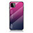 Silikon Schutzhülle Rahmen Tasche Hülle Spiegel Farbverlauf Regenbogen LS1 für Samsung Galaxy A22s 5G Pink