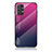 Silikon Schutzhülle Rahmen Tasche Hülle Spiegel Farbverlauf Regenbogen LS1 für Samsung Galaxy A23 4G Pink