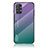 Silikon Schutzhülle Rahmen Tasche Hülle Spiegel Farbverlauf Regenbogen LS1 für Samsung Galaxy A23 4G Plusfarbig