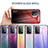 Silikon Schutzhülle Rahmen Tasche Hülle Spiegel Farbverlauf Regenbogen LS1 für Samsung Galaxy A52 4G