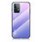 Silikon Schutzhülle Rahmen Tasche Hülle Spiegel Farbverlauf Regenbogen LS1 für Samsung Galaxy A52 5G Helles Lila
