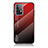 Silikon Schutzhülle Rahmen Tasche Hülle Spiegel Farbverlauf Regenbogen LS1 für Samsung Galaxy A52s 5G Rot